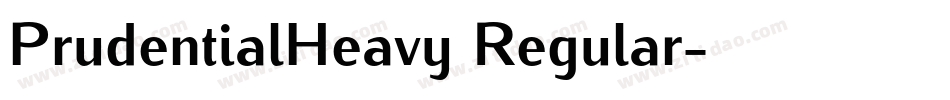 PrudentialHeavy Regular字体转换